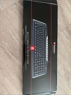 Verbatim Black Multimedia USB Keyboard with Shortcut Keys